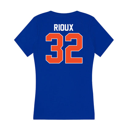 Florida - NCAA Men's Basketball : Olivier Rioux - Women's V-Neck T-Shirt-1