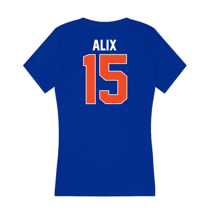 Florida - NCAA Women's Track & Field : India Alix - Women's V-Neck T-Shirt-1