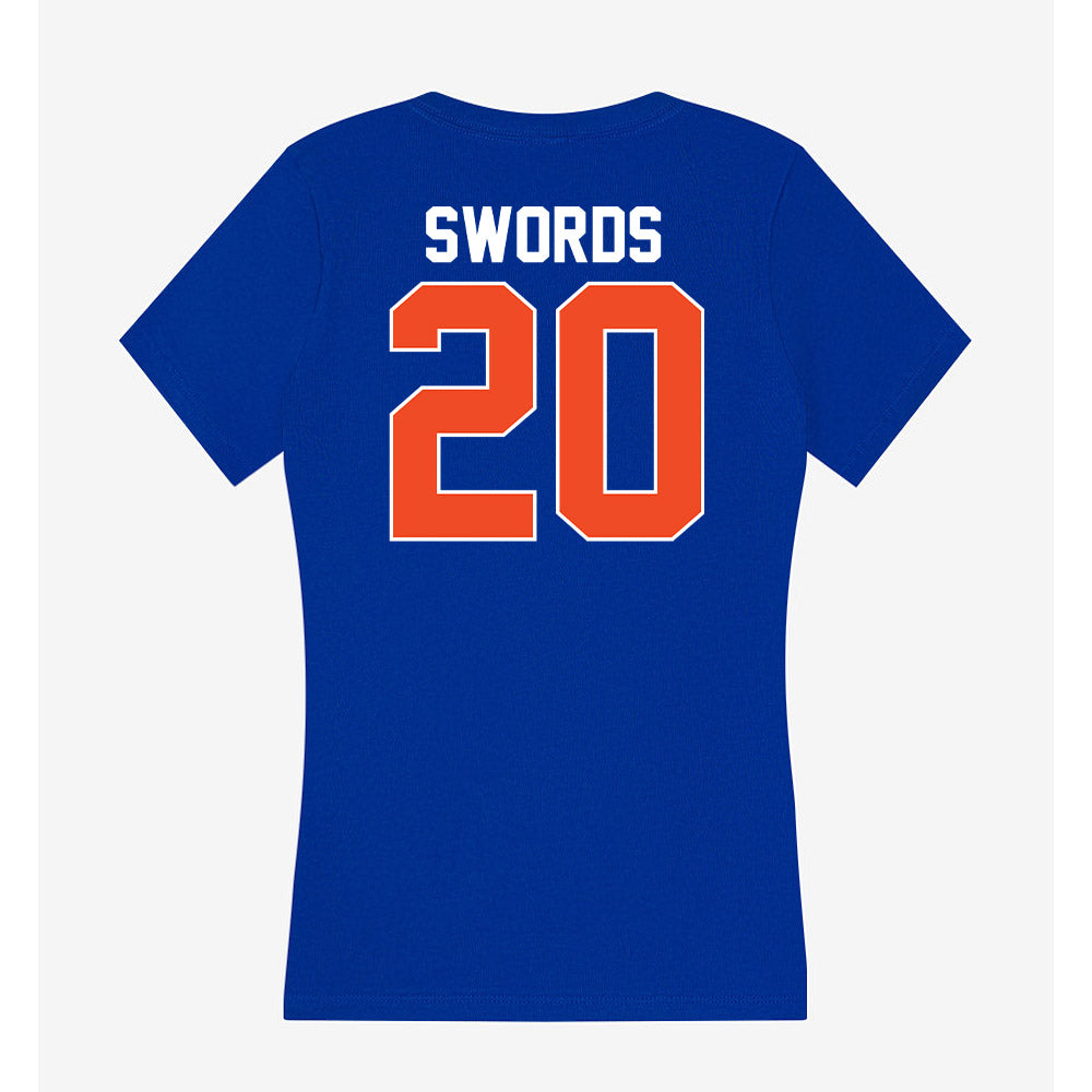 Florida - NCAA Women's Lacrosse : Jameson Swords - Women's V-Neck T-Shirt-1