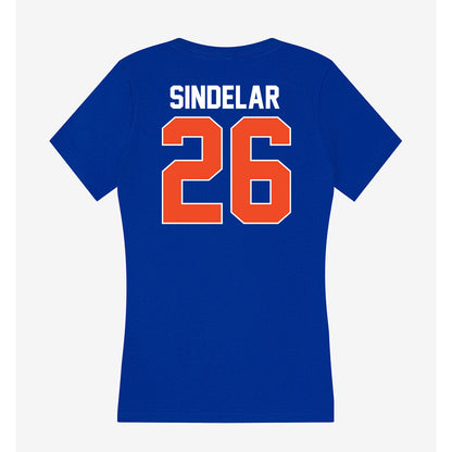 Florida - NCAA Women's Soccer : Sophia Sindelar - Women's V-Neck T-Shirt-1