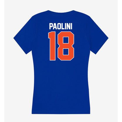Florida - NCAA Women's Soccer : Ava Paolini - Women's V-Neck T-Shirt-1
