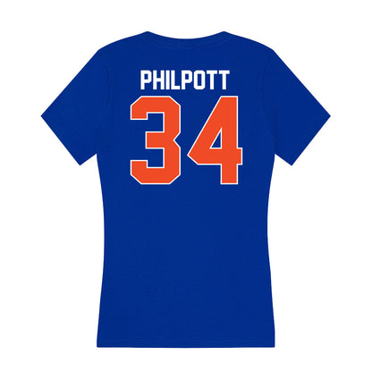 Florida - NCAA Baseball : Alex Philpott - Women's V-Neck T-Shirt-1