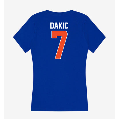 Florida - NCAA Women's Basketball : Emilija Dakic - Women's V-Neck T-Shirt-1
