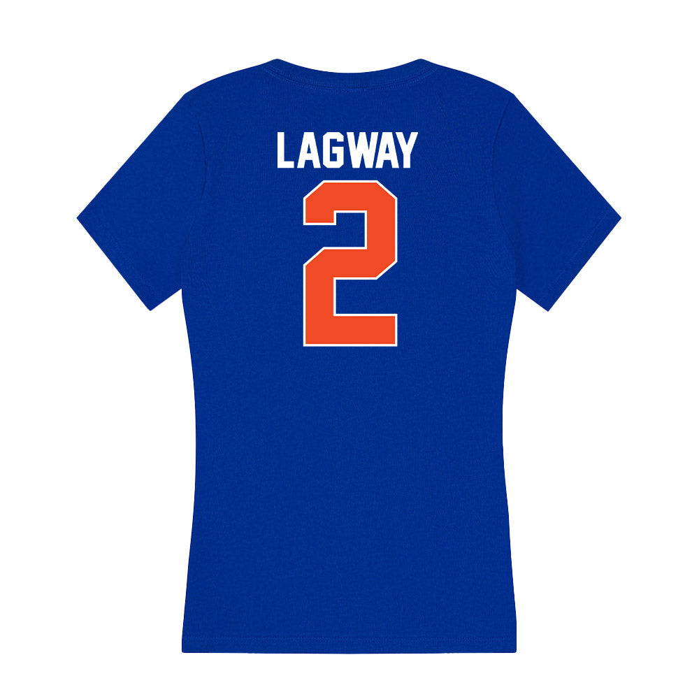 Florida - NCAA Football : DJ Lagway - Women's V-Neck T-Shirt-1