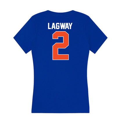 Florida - NCAA Football : DJ Lagway - Women's V-Neck T-Shirt-1