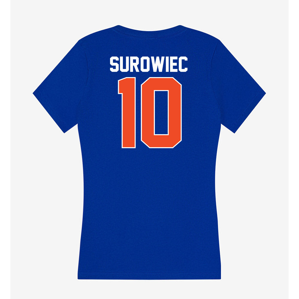 Florida - NCAA Baseball : Ethan Surowiec - Women's V-Neck T-Shirt-1