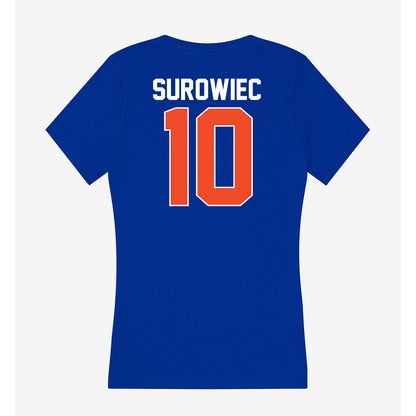 Florida - NCAA Baseball : Ethan Surowiec - Women's V-Neck T-Shirt-1