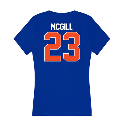 Florida - NCAA Women's Basketball : Alivia McGill - Women's V-Neck T-Shirt-1