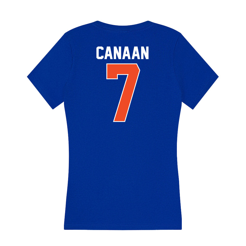 Florida - NCAA Women's Volleyball : Emily Canaan - Women's V-Neck T-Shirt-1