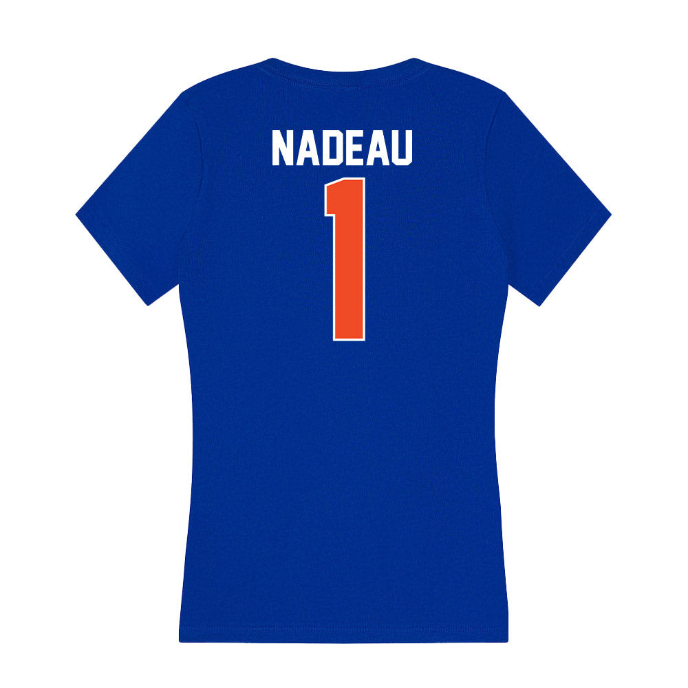 Florida - NCAA Baseball : Justin Nadeau - Women's V-Neck T-Shirt-1