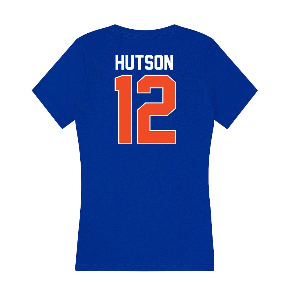 Florida - NCAA Women's Volleyball : Kira Hutson - Women's V-Neck T-Shirt-1