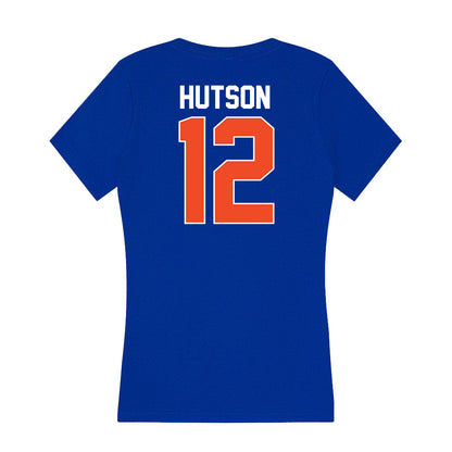 Florida - NCAA Women's Volleyball : Kira Hutson - Women's V-Neck T-Shirt-1