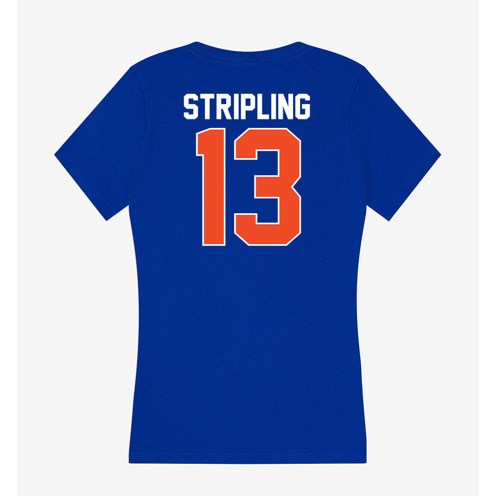 Florida - NCAA Baseball : Landon Stripling - Women's V-Neck T-Shirt-1