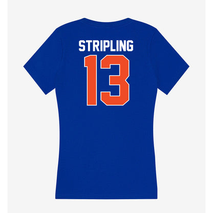 Florida - NCAA Baseball : Landon Stripling - Women's V-Neck T-Shirt-1