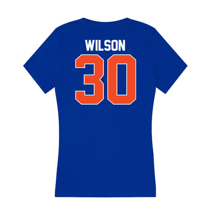 Florida - NCAA Baseball : Ashton Wilson - Women's V-Neck T-Shirt-1