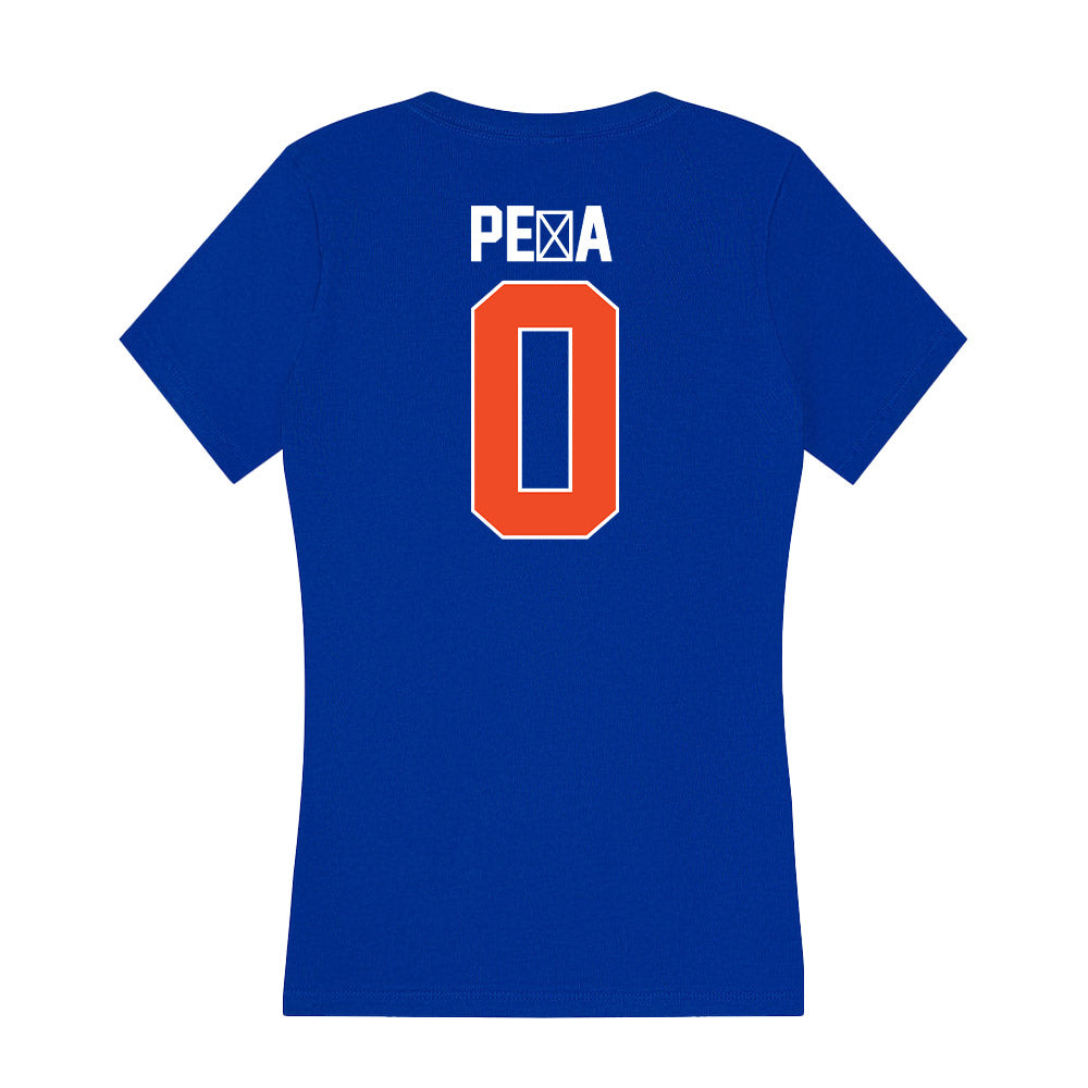 Florida - NCAA Women's Soccer : Paloma Pe�a - Women's V-Neck T-Shirt-1