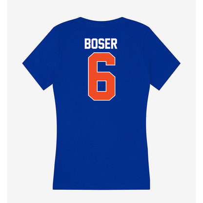 Florida - NCAA Baseball : Bobby Boser - Women's V-Neck T-Shirt-1