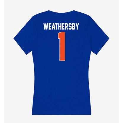 Florida - NCAA Women's Basketball : Jade Weathersby - Women's V-Neck T-Shirt-1