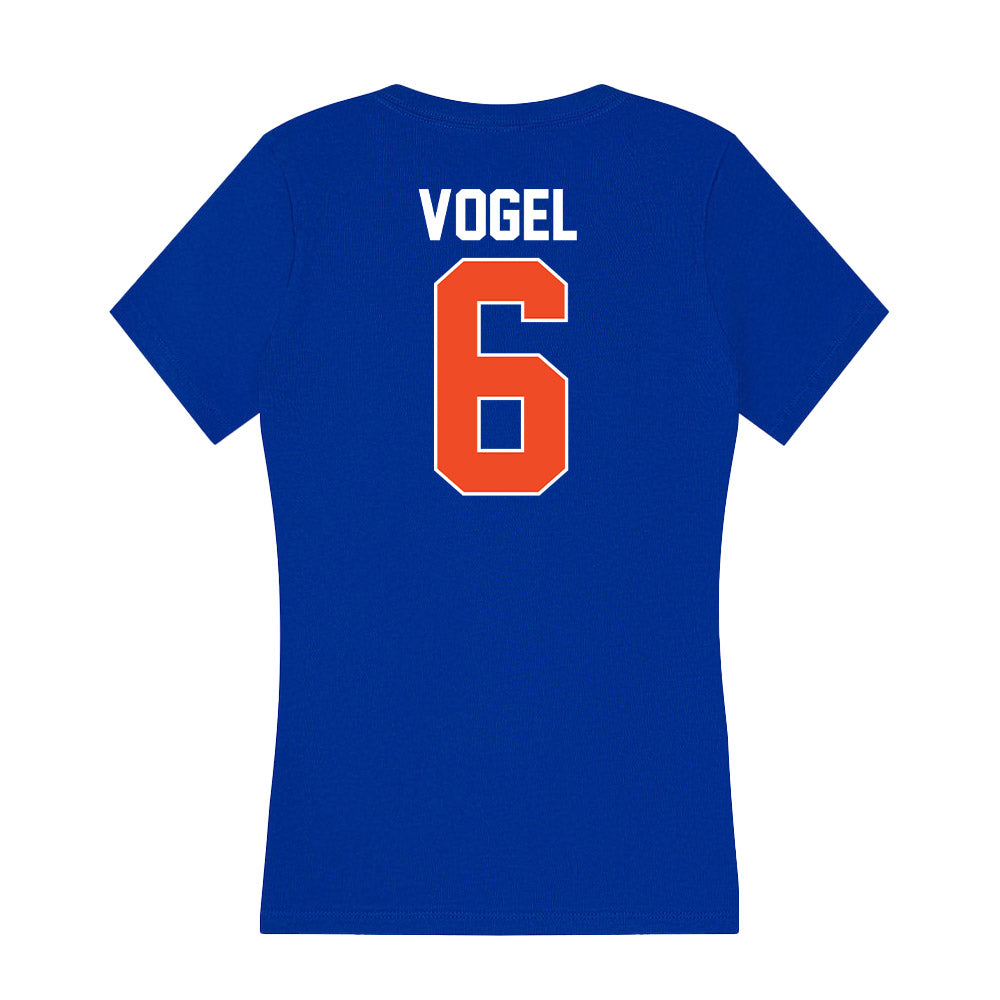 Florida - NCAA Women's Volleyball : Ella Vogel - Women's V-Neck T-Shirt-1