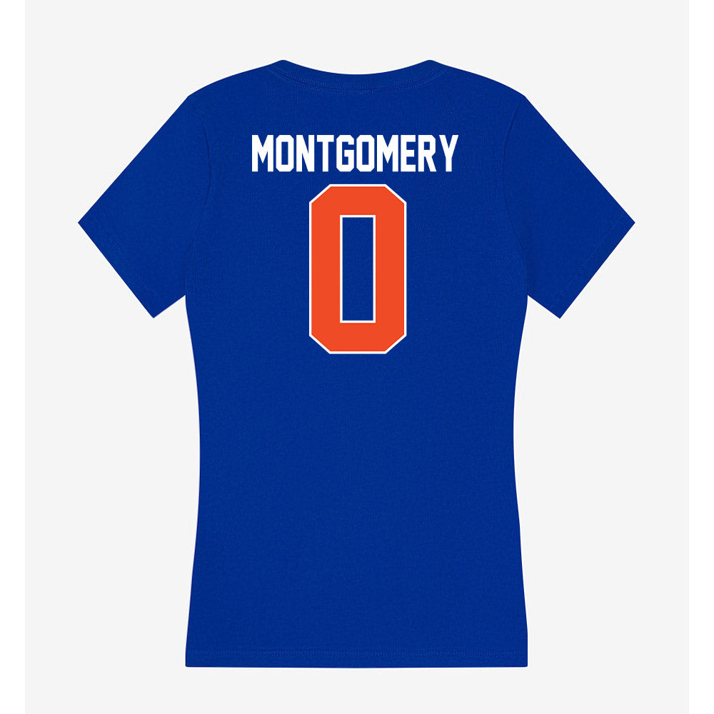 Florida - NCAA Football : Naeshaun Montgomery - Women's V-Neck T-Shirt-1