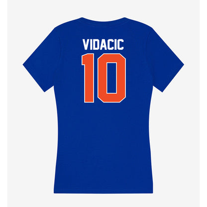 Florida - NCAA Women's Volleyball : Milica Vidacic - Women's V-Neck T-Shirt-1
