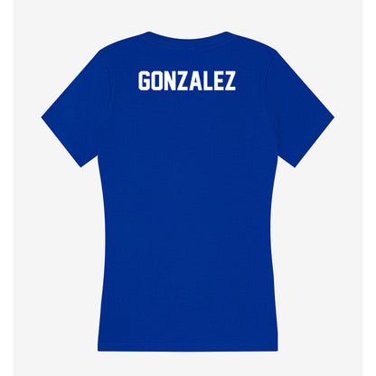 Florida - NCAA Men's Swimming & Diving : Jesus Gonzalez - Women's V-Neck T-Shirt-1