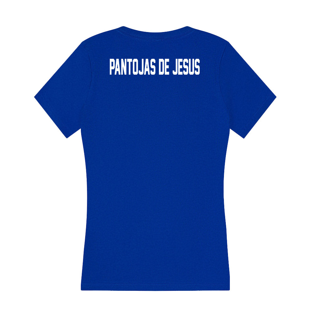 Florida - NCAA Men's Track & Field : Miguel Pantojas De Jesus - Women's V-Neck T-Shirt-1