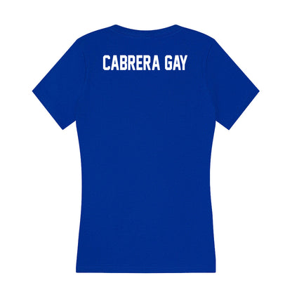 Florida - NCAA Men's Track & Field : Leikel Cabrera Gay - Women's V-Neck T-Shirt-1