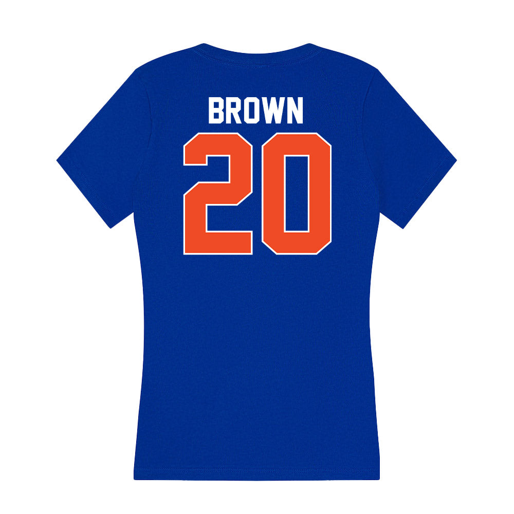 Florida - NCAA Men's Basketball : Isaiah Brown - Women's V-Neck T-Shirt-1