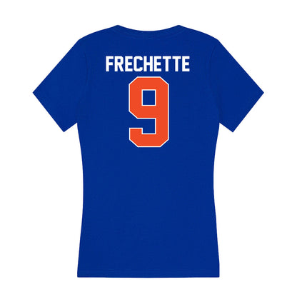 Florida - NCAA Women's Lacrosse : Ryann Frechette - Women's V-Neck T-Shirt-1