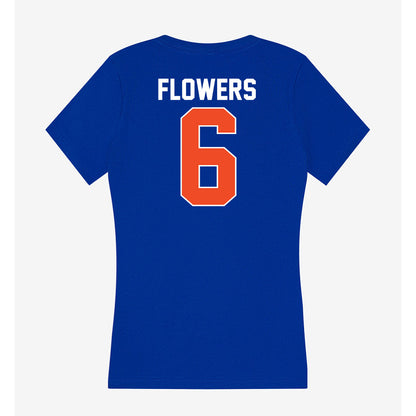 Florida - NCAA Football : Jvari Flowers - Women's V-Neck T-Shirt-1
