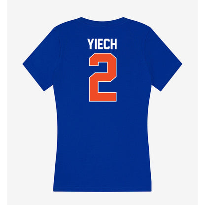 Florida - NCAA Women's Basketball : Nyadieng Yiech - Women's V-Neck T-Shirt-1