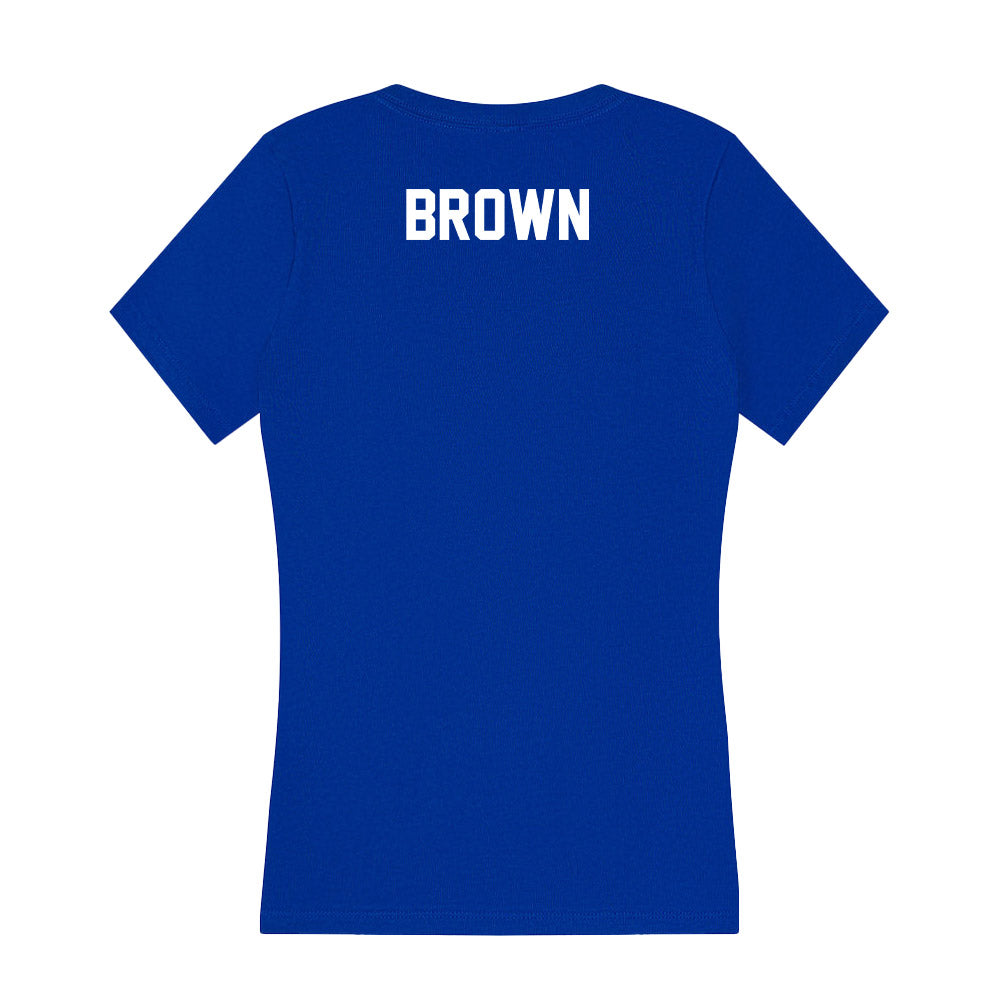 Florida - NCAA Women's Track & Field : Kendall Brown - Women's V-Neck T-Shirt-1