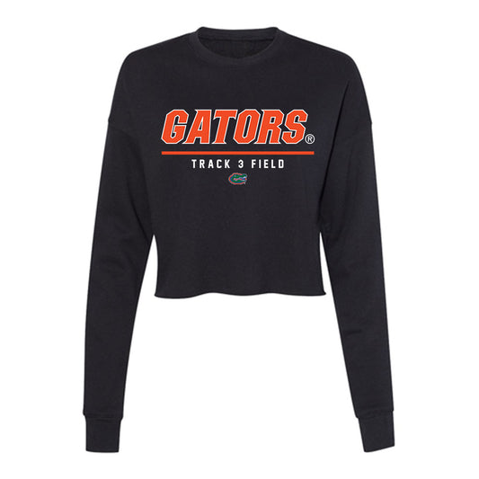 Florida - NCAA Men's Track & Field : Trenton Howard - Women's Cropped Crew Fleece-0