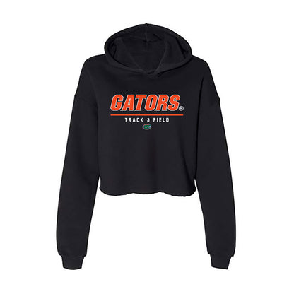 Florida - NCAA Men's Track & Field : Jacob Lemmon - Women's Crop Fleece Hoodie-0
