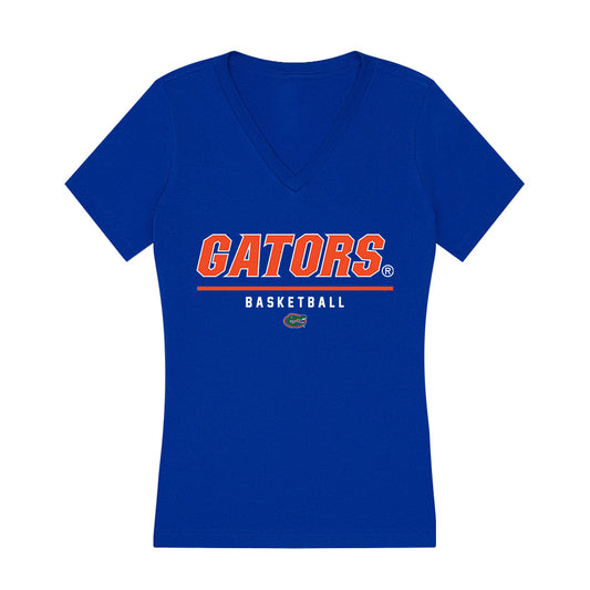 Florida - NCAA Men's Basketball : Viktor Mikic - Women's V-Neck T-Shirt-0