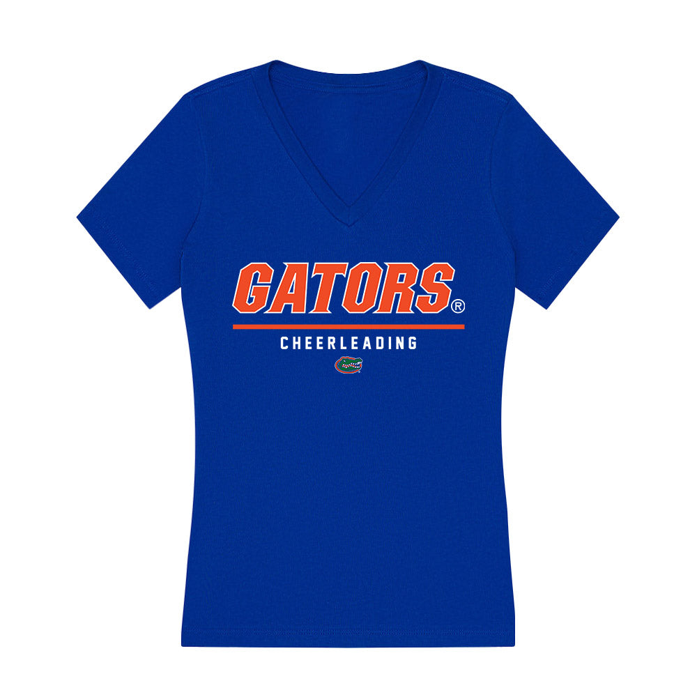Florida - NCAA Cheerleading : Lydia Ross - Women's V-Neck T-Shirt-0
