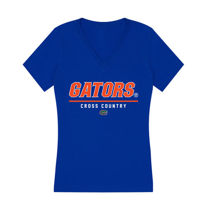 Florida - NCAA Women's Cross Country : Ashley Fitzgerald - Women's V-Neck T-Shirt-0