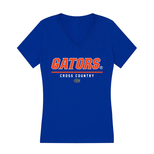 Florida - NCAA Men's Cross Country : Kelvin Cheruiyot - Women's V-Neck T-Shirt-0