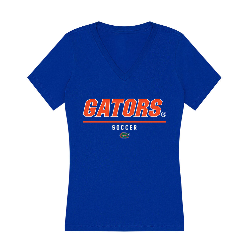 Florida - NCAA Women's Soccer : Amelia Malkin - Women's V-Neck T-Shirt-0