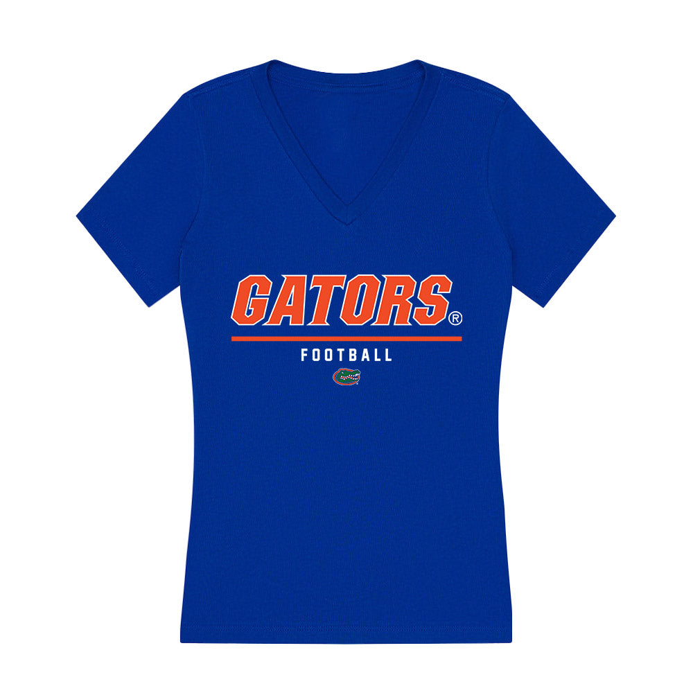 Florida - NCAA Football : TJ Abrams - Women's V-Neck T-Shirt-0