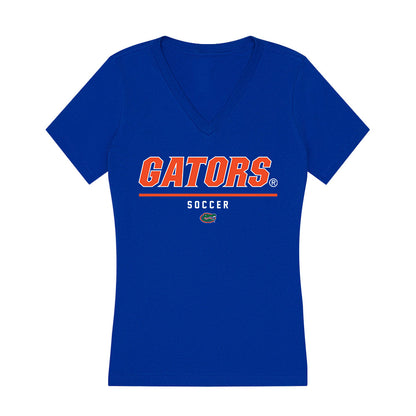 Florida - NCAA Women's Soccer : Abigail Gemma - Women's V-Neck T-Shirt-0