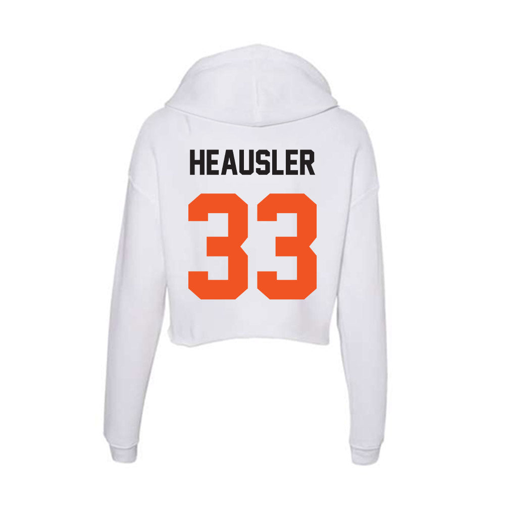 Oklahoma State - NCAA Women's Soccer : Logan Heausler - Women's Crop Fleece Hoodie-1