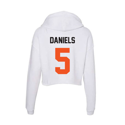 Oklahoma State - NCAA Football : Kendal Daniels - Women's Crop Fleece Hoodie-1