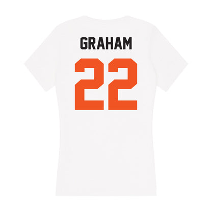 Oklahoma State - NCAA Women's Soccer : Makenzie Graham - Women's V-Neck T-Shirt-1