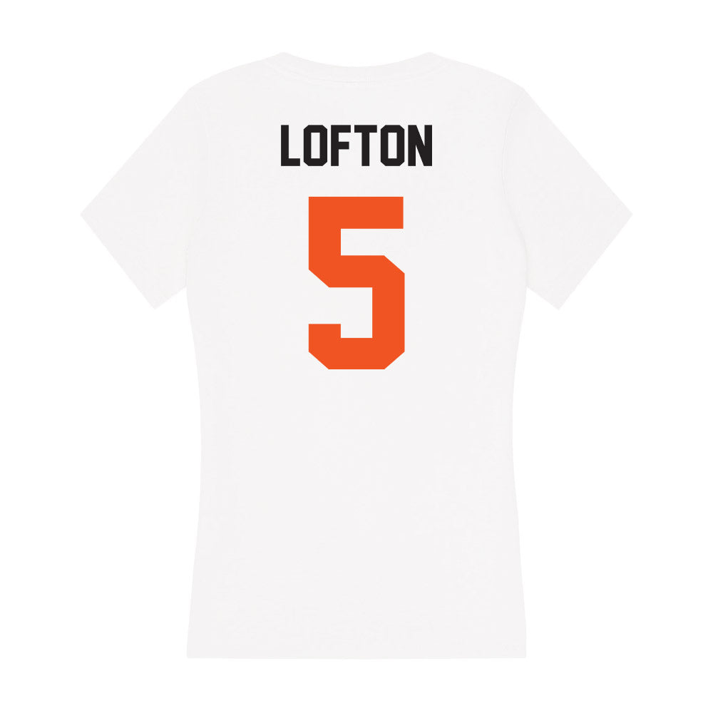 Oklahoma State - NCAA Football : Dawain Lofton - Women's V-Neck T-Shirt-1