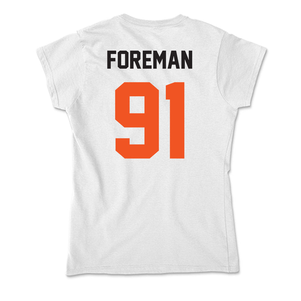 Oklahoma State - NCAA Football : Jaedon Foreman - Soft Style Women’s T-Shirt-1