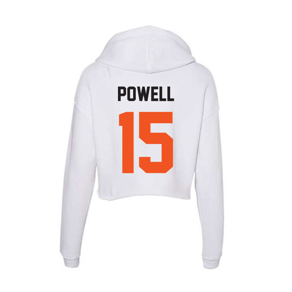 Oklahoma State - NCAA Football : Kameron Powell - Women's Crop Fleece Hoodie-1