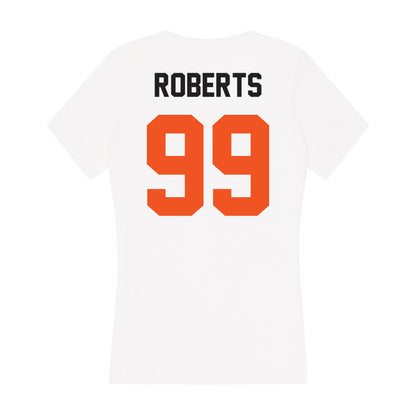 Oklahoma State - NCAA Women's Soccer : Addison Roberts - Women's V-Neck T-Shirt-1