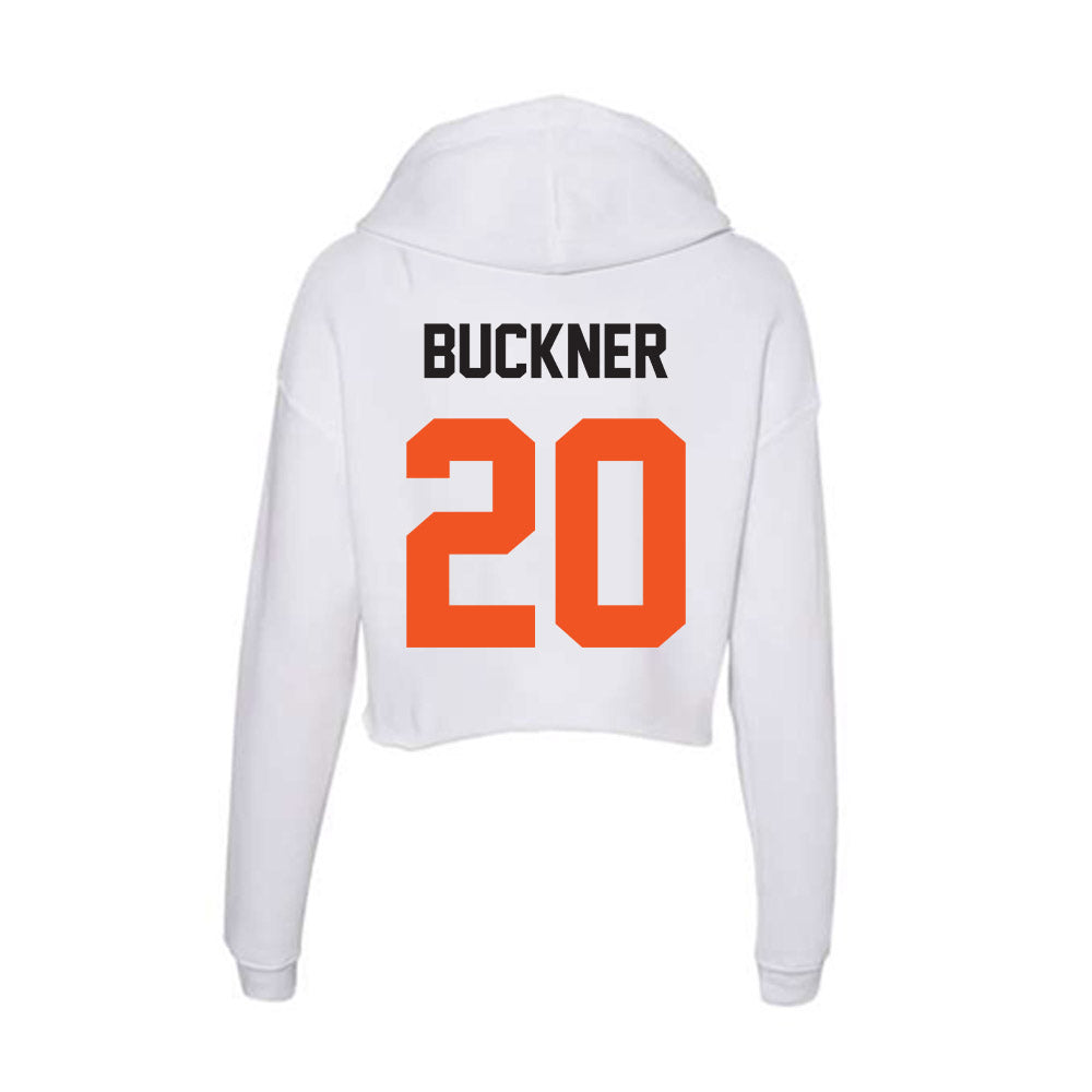 Oklahoma State - NCAA Football : Desean Buckner - Women's Crop Fleece Hoodie-1